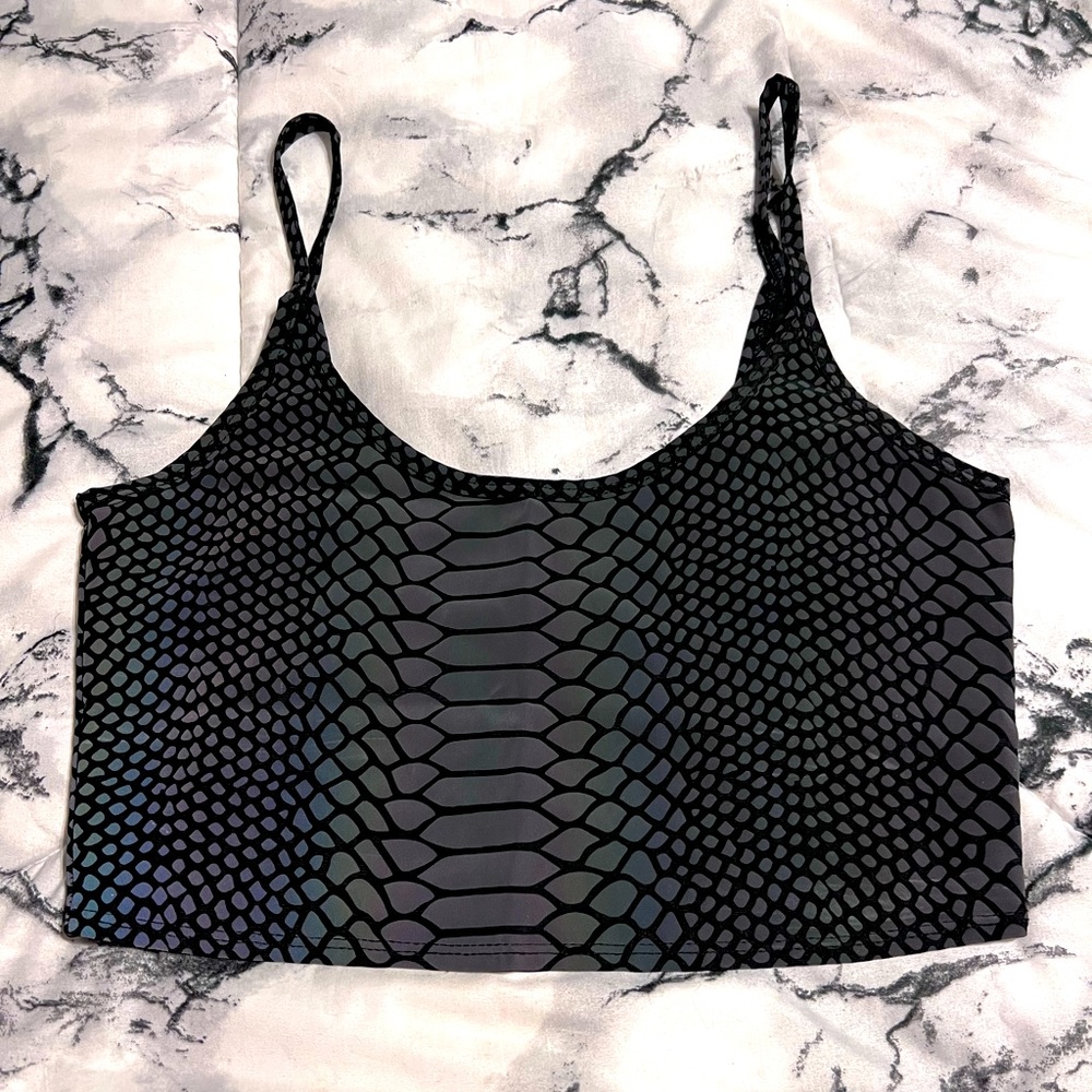 Rave Wonderland Flash Viper crop top